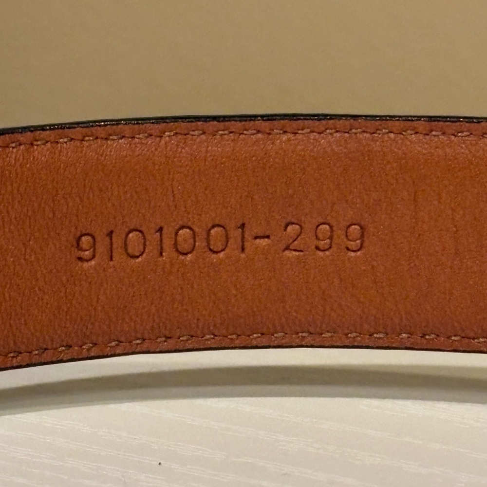 Lauren, Ralph Lauren croc embossed men's belt size small - Picture 3 of 5
